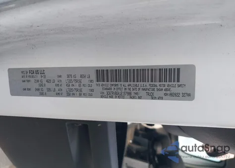 2018 Ram Promaster 1500 High Roof 136 Wb from USA, damaged, VIN 3C6TRVBG0JE157988